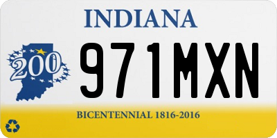 IN license plate 971MXN
