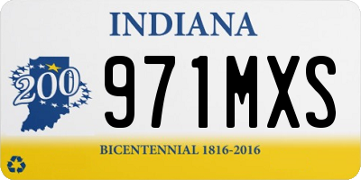 IN license plate 971MXS