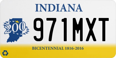IN license plate 971MXT
