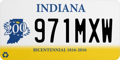 IN license plate 971MXW