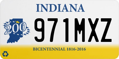 IN license plate 971MXZ