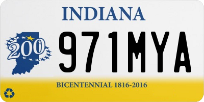 IN license plate 971MYA