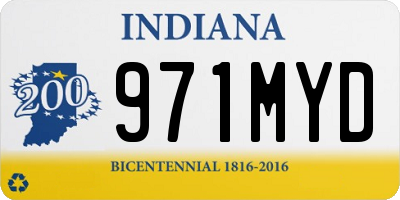 IN license plate 971MYD