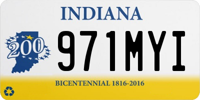 IN license plate 971MYI