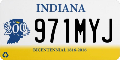 IN license plate 971MYJ