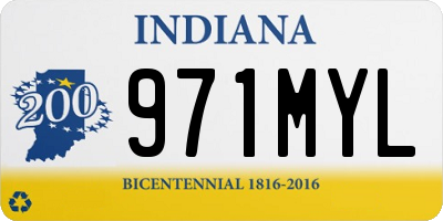 IN license plate 971MYL