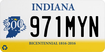 IN license plate 971MYN