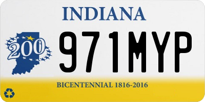 IN license plate 971MYP
