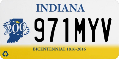 IN license plate 971MYV