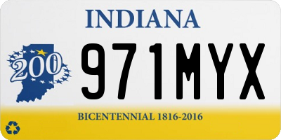 IN license plate 971MYX