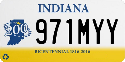 IN license plate 971MYY