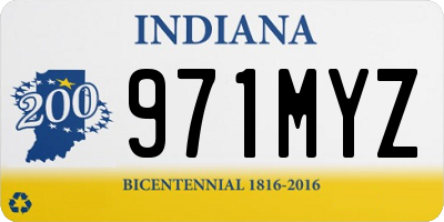 IN license plate 971MYZ