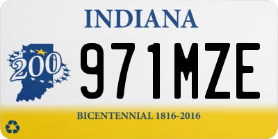 IN license plate 971MZE