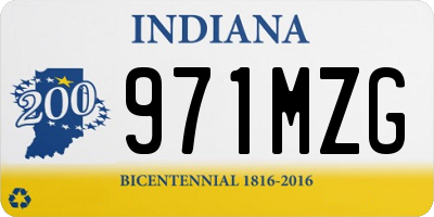 IN license plate 971MZG