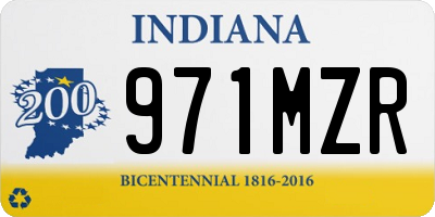 IN license plate 971MZR
