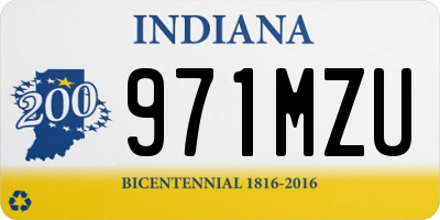 IN license plate 971MZU