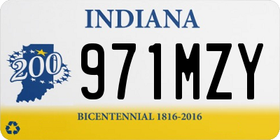 IN license plate 971MZY