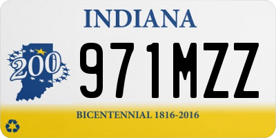 IN license plate 971MZZ