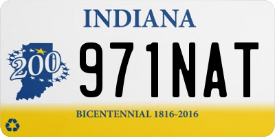 IN license plate 971NAT