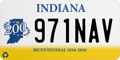 IN license plate 971NAV