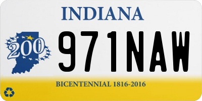 IN license plate 971NAW