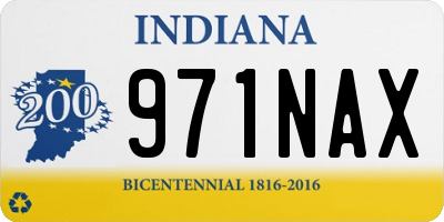 IN license plate 971NAX