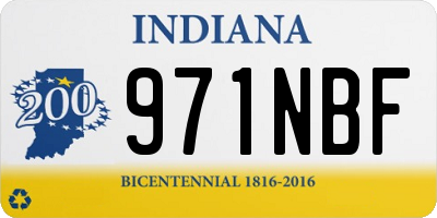 IN license plate 971NBF