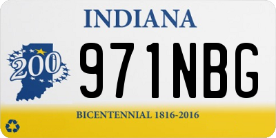 IN license plate 971NBG