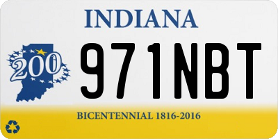 IN license plate 971NBT