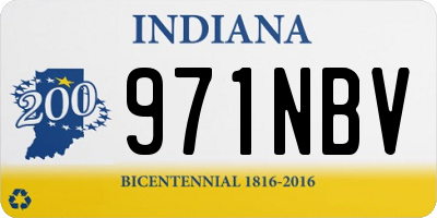 IN license plate 971NBV