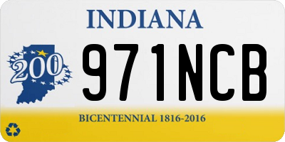 IN license plate 971NCB