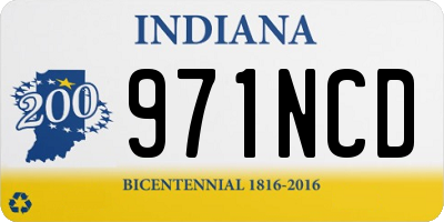IN license plate 971NCD