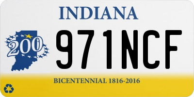 IN license plate 971NCF