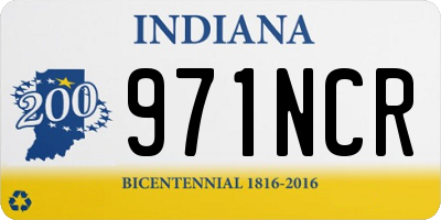 IN license plate 971NCR