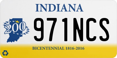 IN license plate 971NCS