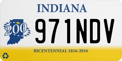 IN license plate 971NDV