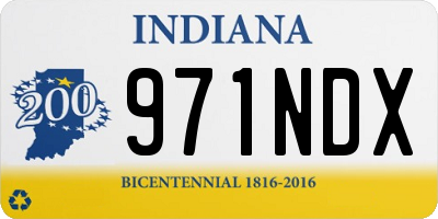 IN license plate 971NDX