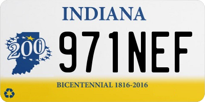 IN license plate 971NEF