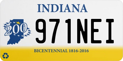 IN license plate 971NEI