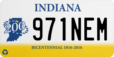 IN license plate 971NEM