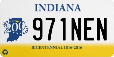IN license plate 971NEN