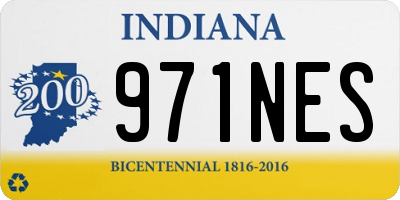 IN license plate 971NES
