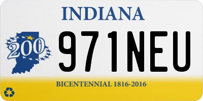 IN license plate 971NEU