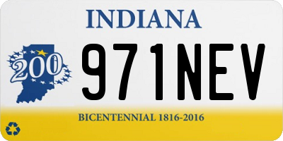 IN license plate 971NEV