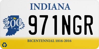 IN license plate 971NGR