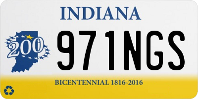 IN license plate 971NGS
