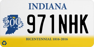 IN license plate 971NHK