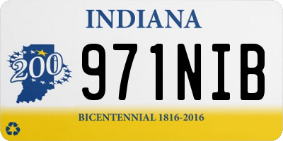 IN license plate 971NIB