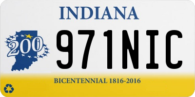 IN license plate 971NIC