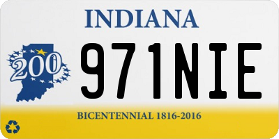 IN license plate 971NIE